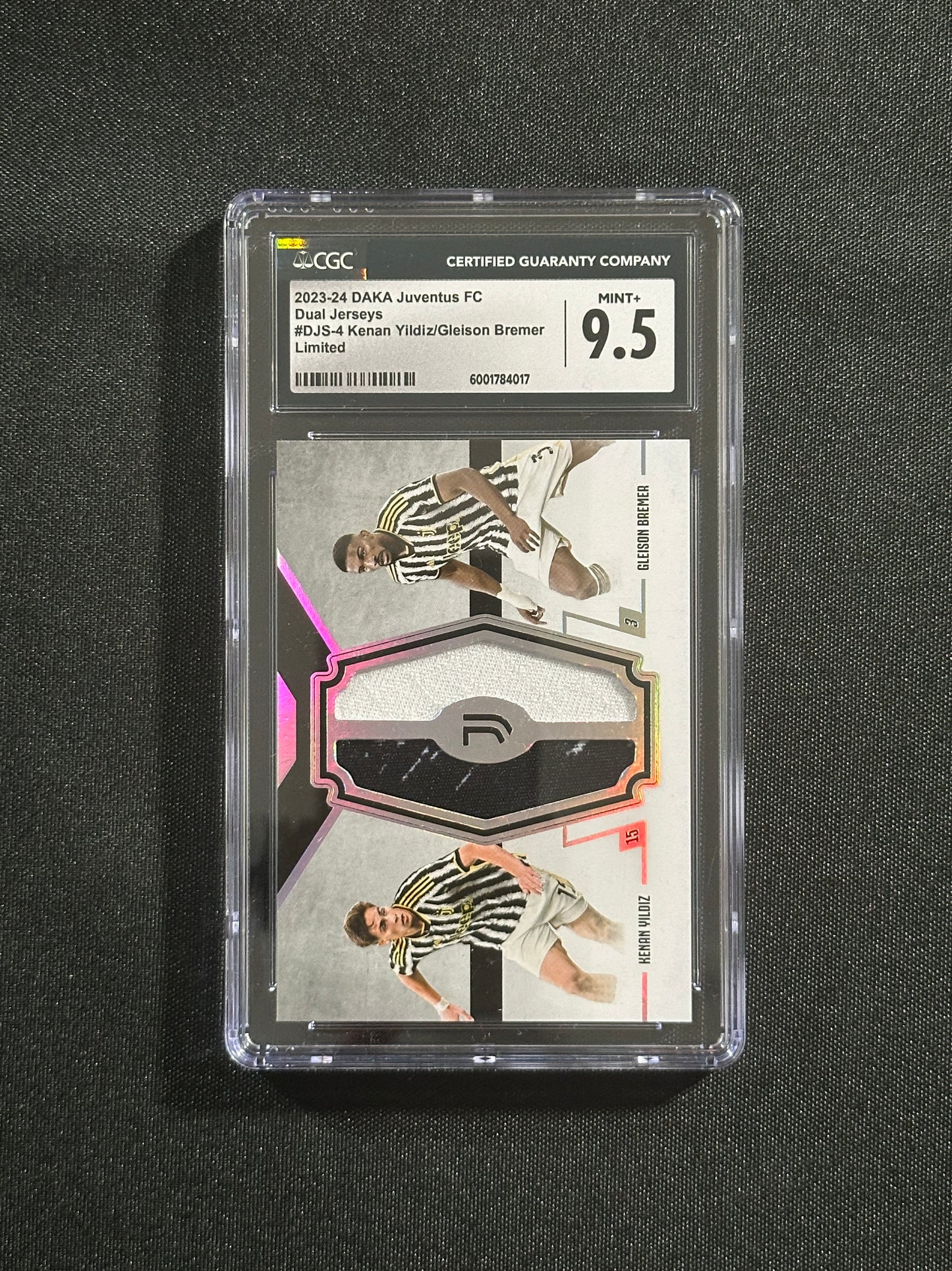Kenan Yildiz, Gielson Bremer Patch 16/35 CGC9.5 - DAKA Juventus 2023/24