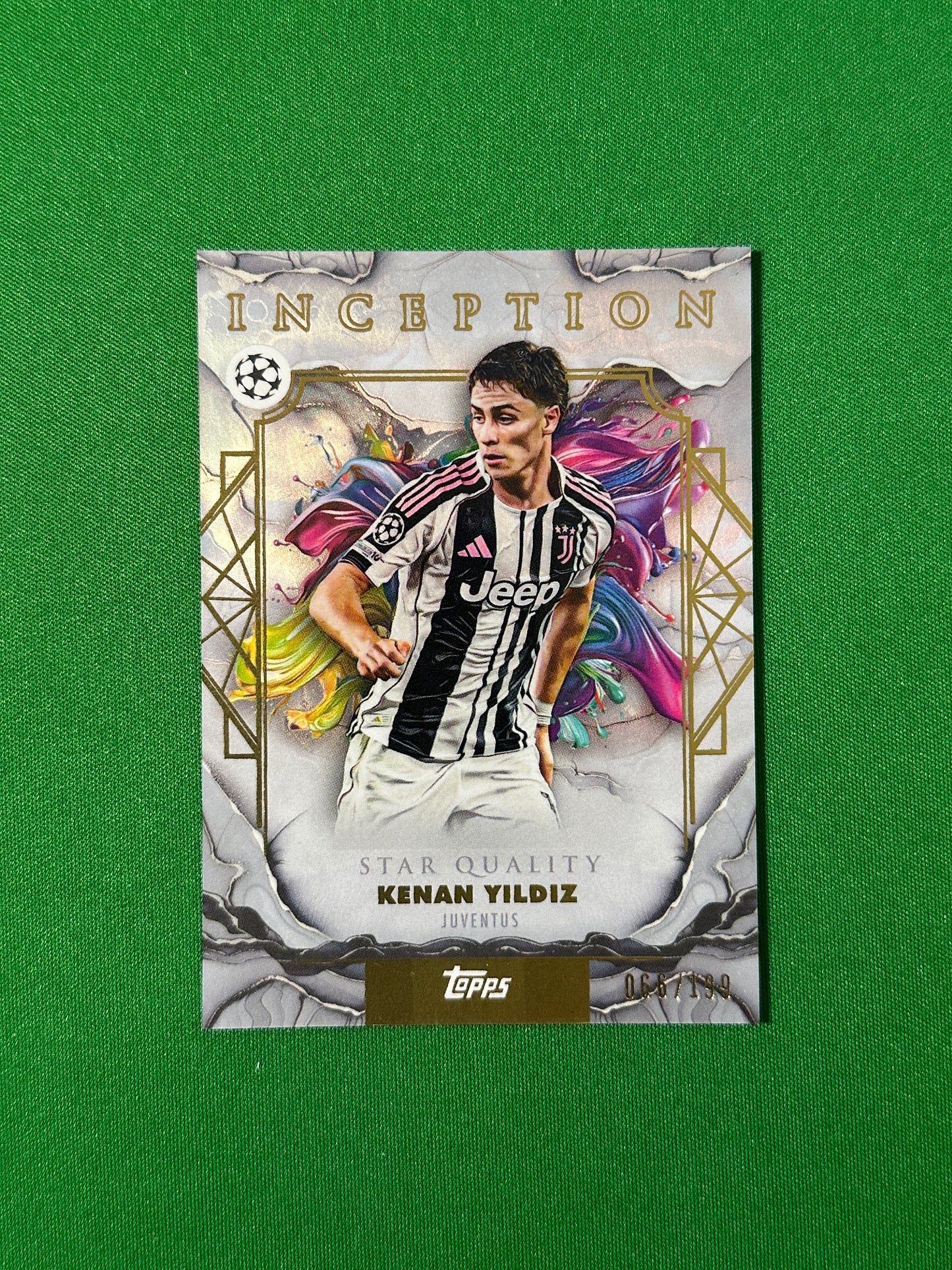Kenan Yıldız Parallel 066/199 Juventus Topps PL Inception 2025/26 football card