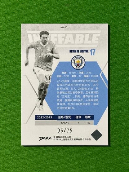 Kevin De Bruyne 06/75 - DAKA Manchester City Ineffable 2023-24