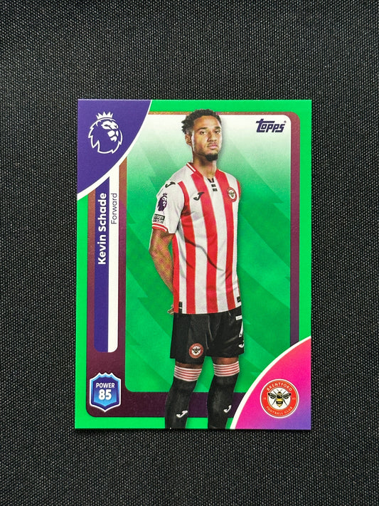 Kevin Schade Green Parallel Base - Topps Premier League 2026