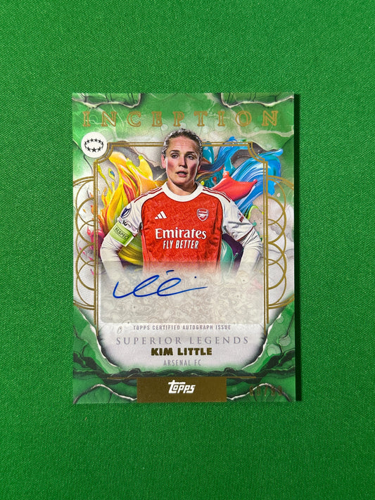 Kim Little Autograph 68/99 Arsenal FC Topps PL Inception 2025/26 football card