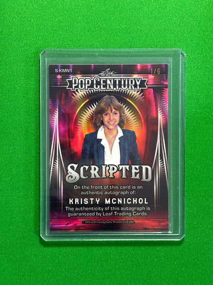 Kristy Mcnichol Autograph 1/6 - Leaf Pop Century 2025