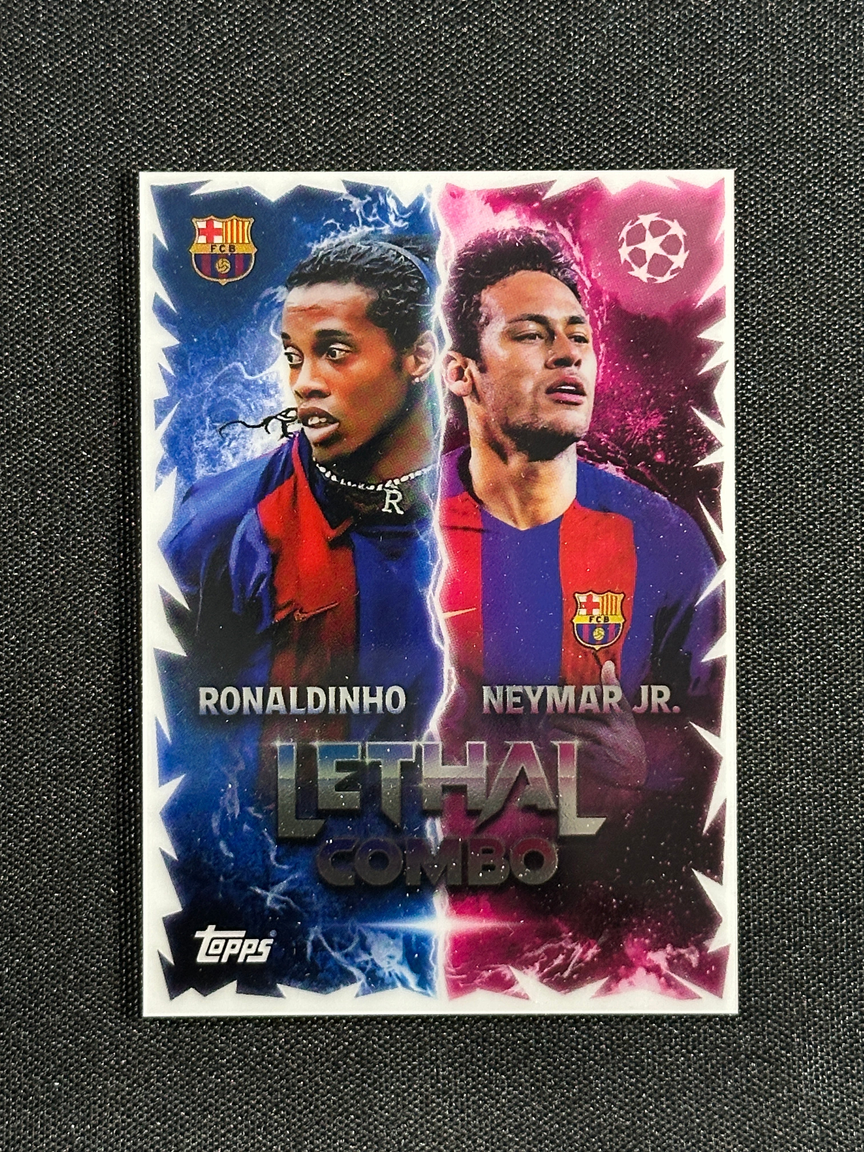 LC-RN Ronaldinho & Neymar Barcelona Lethal Combo - Topps Match