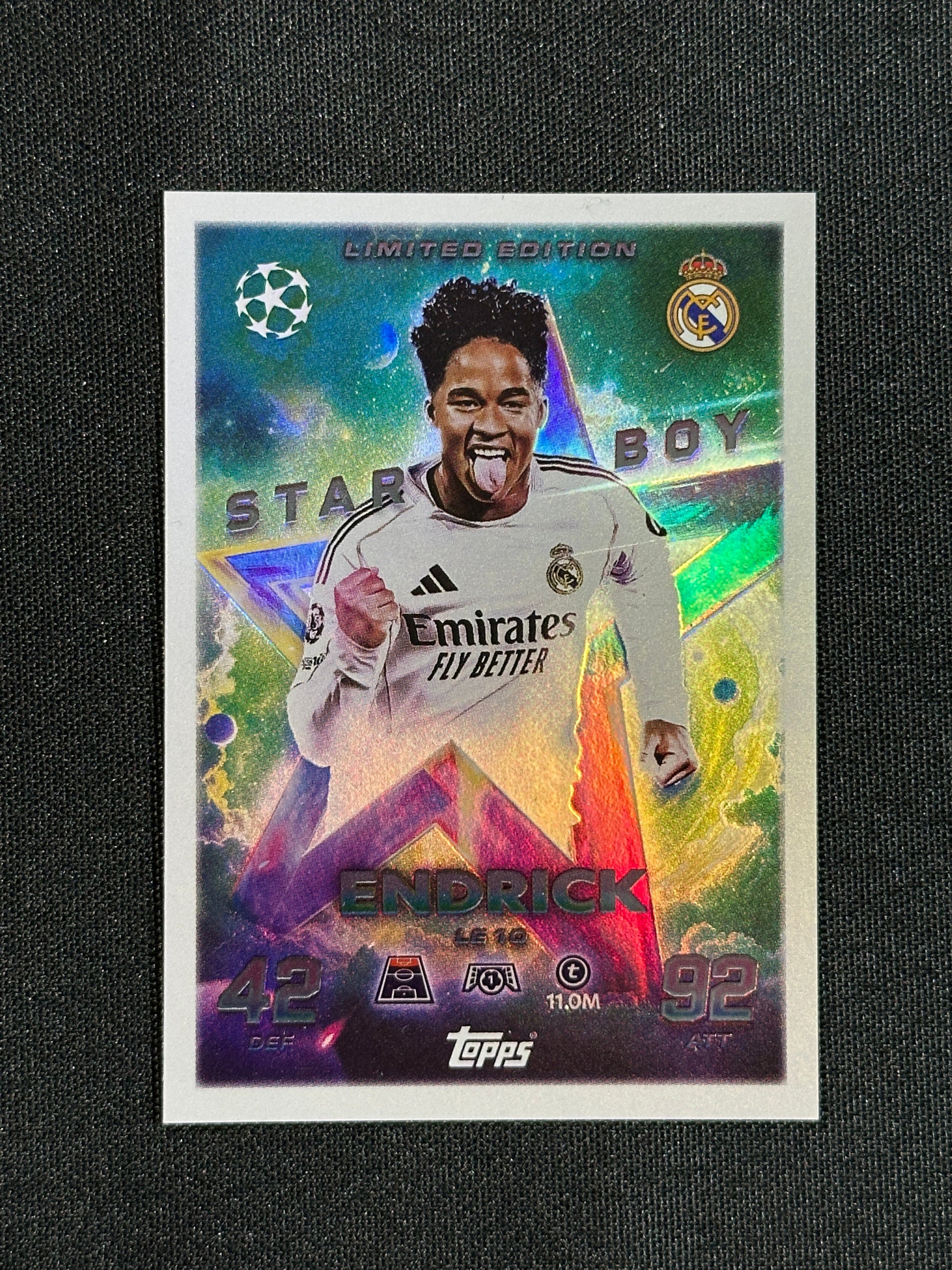 LE 10 Endrick Real Madrid Limited Edition - Topps Match Attax 2025/26