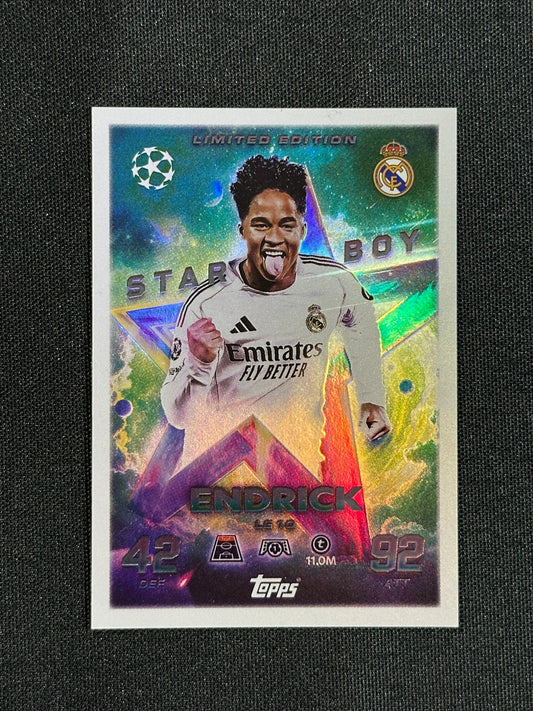 LE 10 Endrick Real Madrid Limited Edition - Topps Match Attax 2025/26