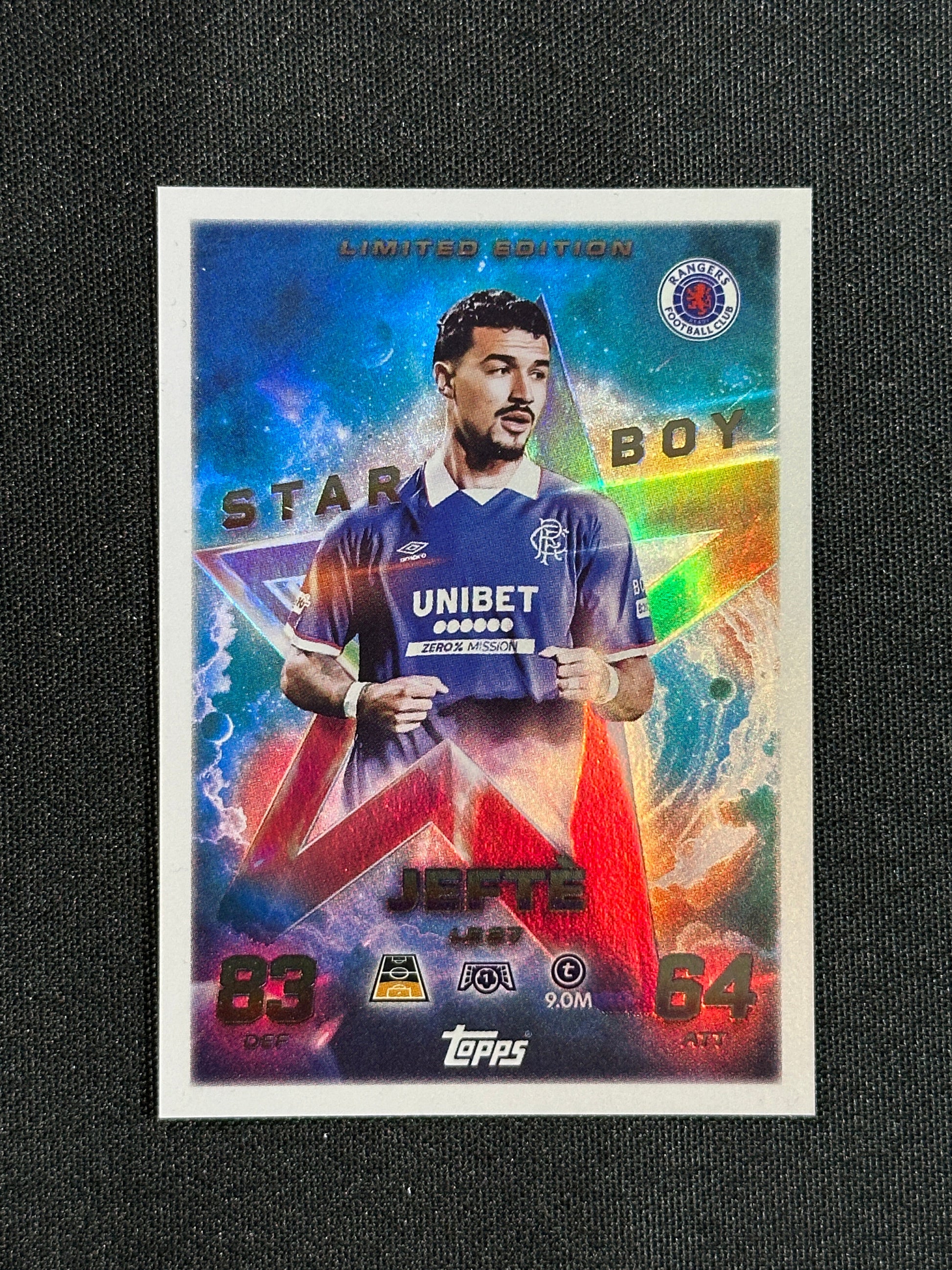LE 27 Jefte Rangers Limited Edition - Topps Match Attax 2025/26
