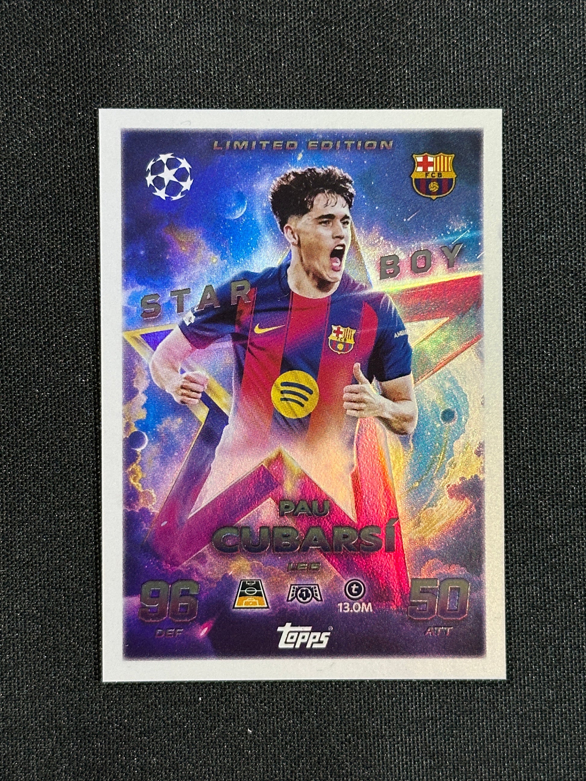 LE 5 Pau Cubarsí Barcelona Limited Edition - Topps Match Attax 2025/26