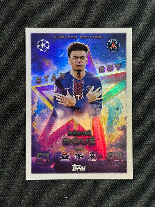 LE 7 Désiré Doué PSG Limited Edition - Topps Match Attax 2025/26