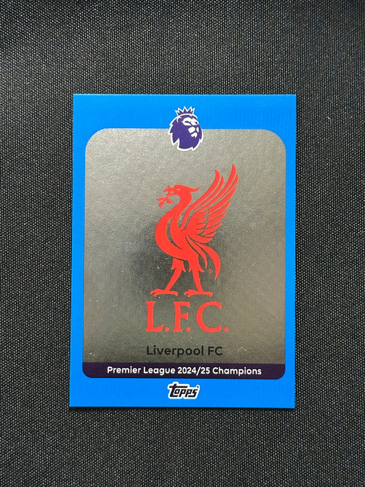 Liverpool FC Badge Blue Parallel Base - Topps Premier League 2026