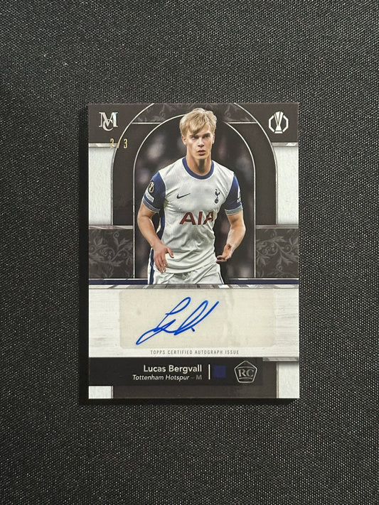 Lucas Bergvall Autograph 2/3 - Topps UCC Museum 2024/25