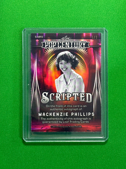 Mackenzie Phillips Autograph 1/1 - Leaf Pop Century 2025