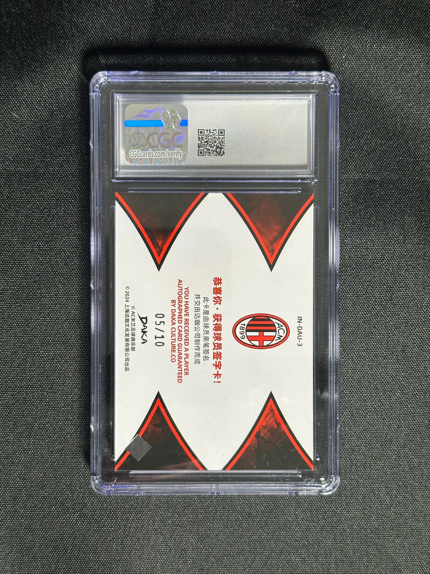 Mike Maignan & Simon Kjaer Dual Autograph 5/10 - DAKA AC Milan 2023/24