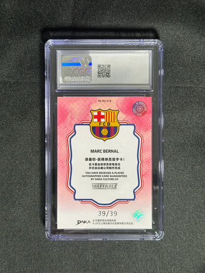Marc Bernal On-Card Autograph 39/39 - DAKA Barcelona 2024/25