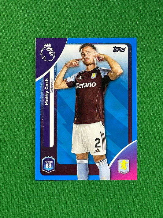 Matty Cash Blue Parallel Base - Topps Premier League 2026