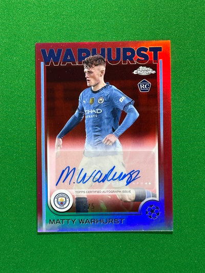 Matty Warhurst Autograph 1/5 - Topps Chrome 2024/25