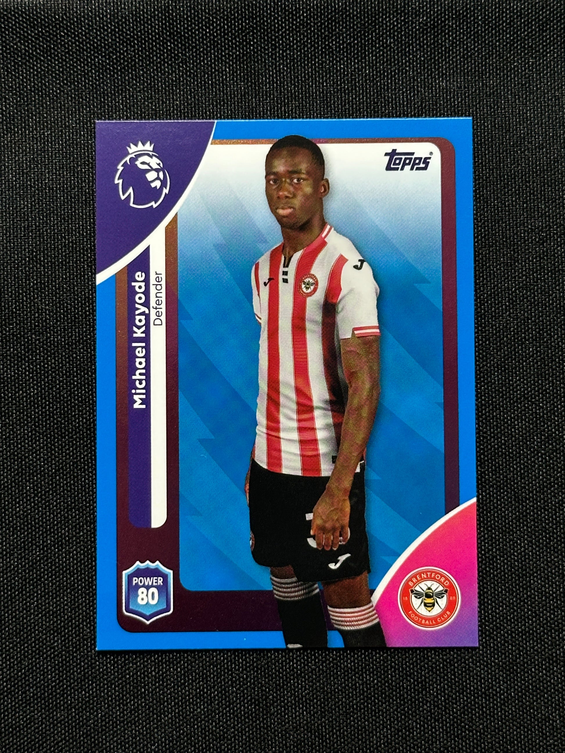Michael Kayode Blue Parallel Base Topps Premier League 2026