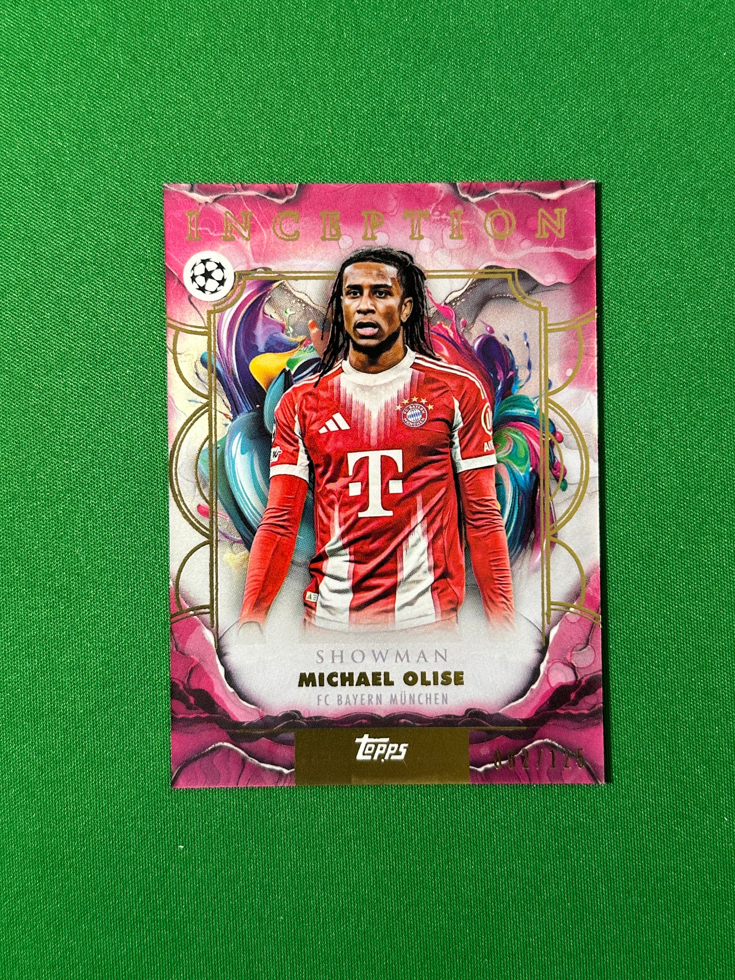 Michael Olise Parallel 082/125 FC Bayern München Topps PL Inception 2025/26 football card