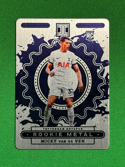 Micky Van De Ven Rookie Metal 72/74 - Tottenham Hotspur - Panini Impeccable 2023/24 Front