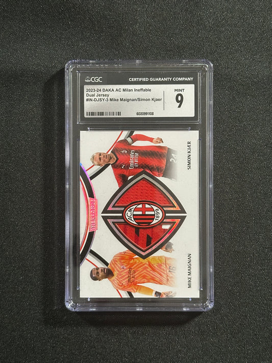 Mike Maignan, Simon Kjaer Patch 01/10 CGC9 - DAKA AC MIlan 2023/24