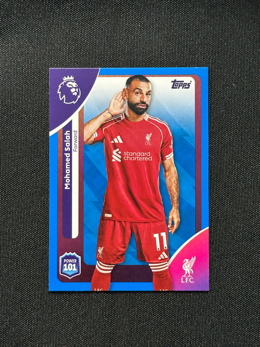 Mohamed Salah Blue Parallel Base - Topps Premier League 2026