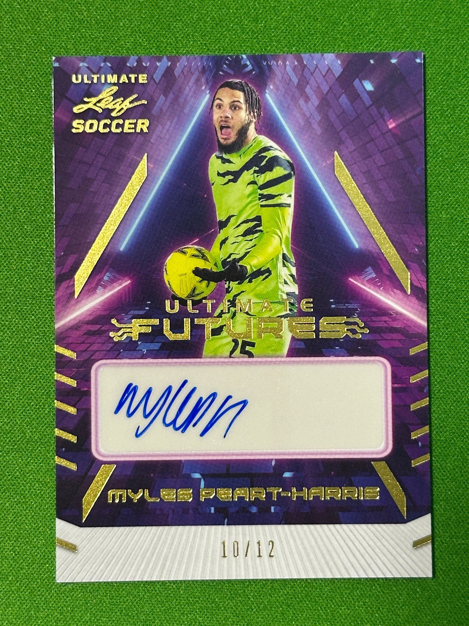 Myles Peart-Harris Autograph 10/12 - Leaf Ultimate Soccer 2022 2