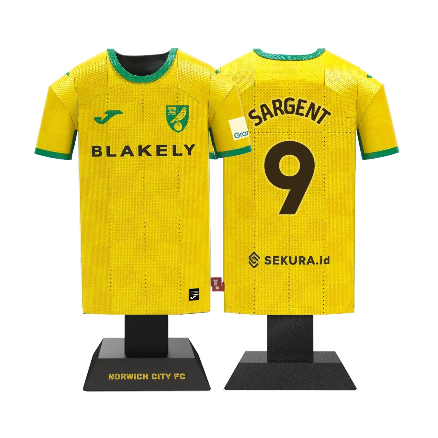 NCFC Home Shirt collectible with Sargent 9 on the back