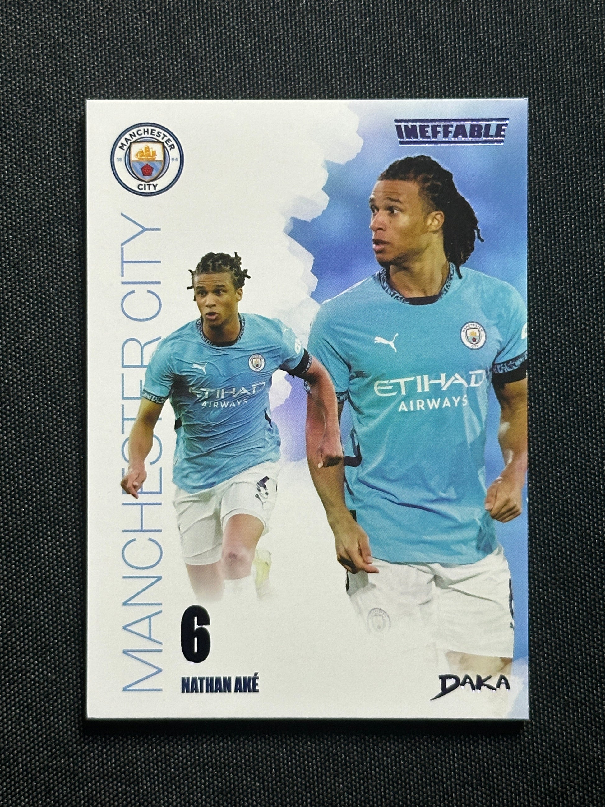Nathan Ake Numbered Parallel 52/99 - Daka Manchester City One & Two 2024/25