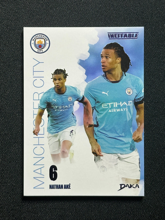 Nathan Ake Numbered Parallel 52/99 - Daka Manchester City One & Two 2024/25