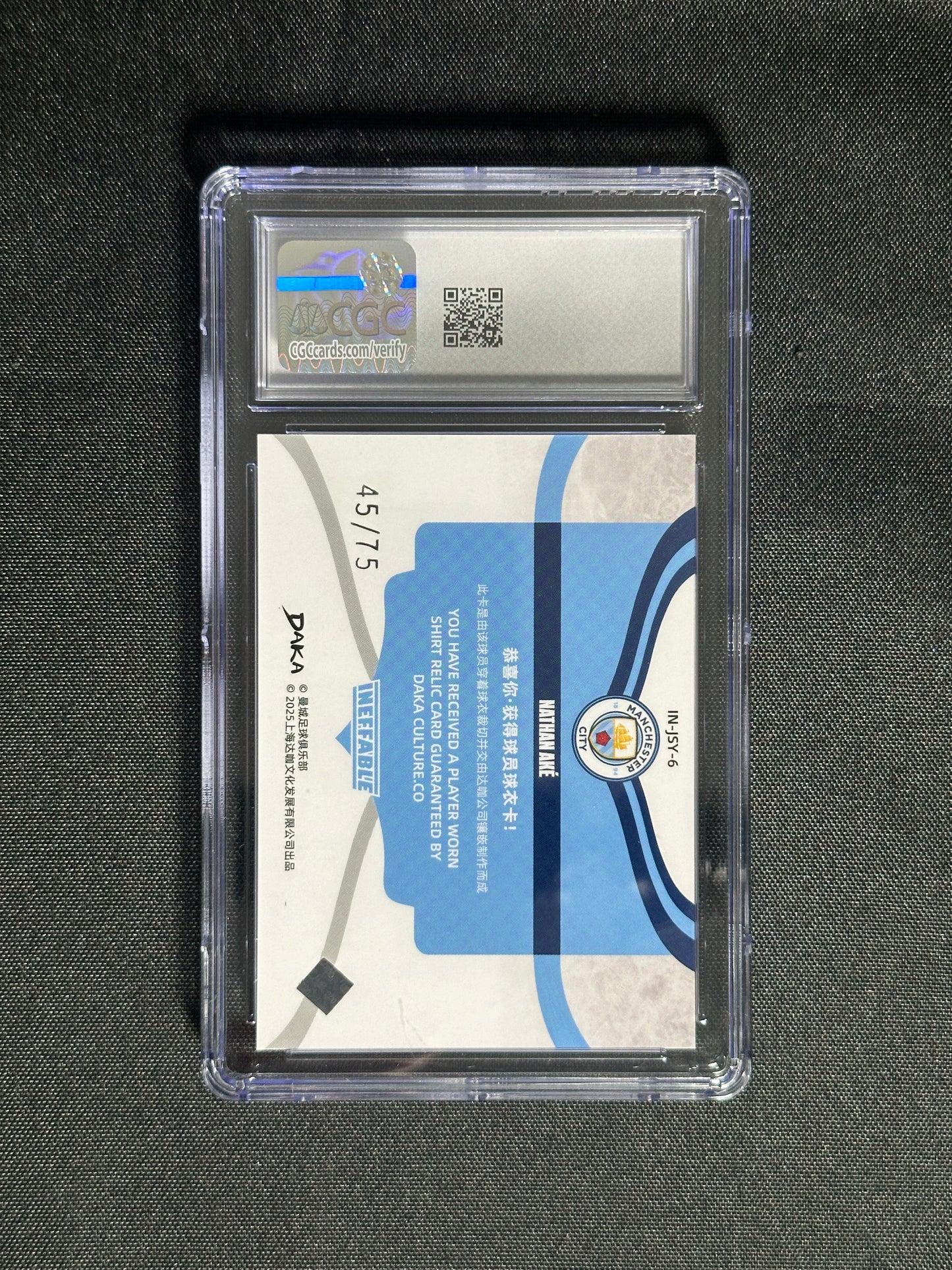 Nathan Ake Patch 45/75 - DAKA Manchester City 2024/25