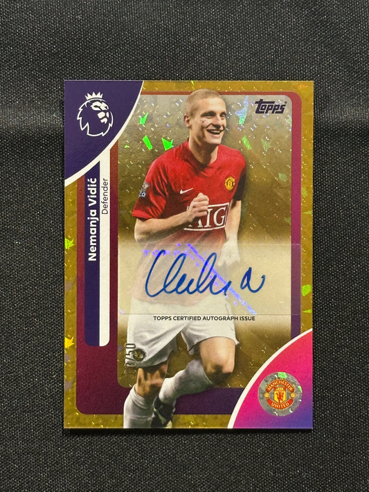 Nemanja Vidic Autograph 03/50 - Topps Premier League 2026