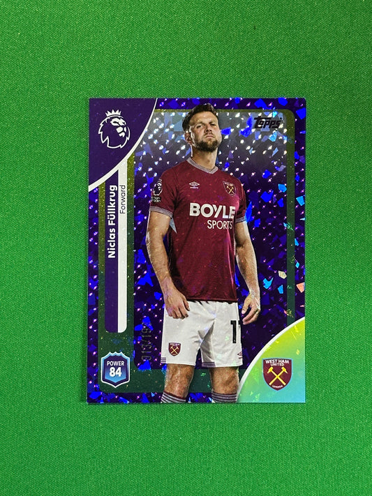 Niclas Fullkrug Numbered Parallel 13/199 - Topps Premier League 2026