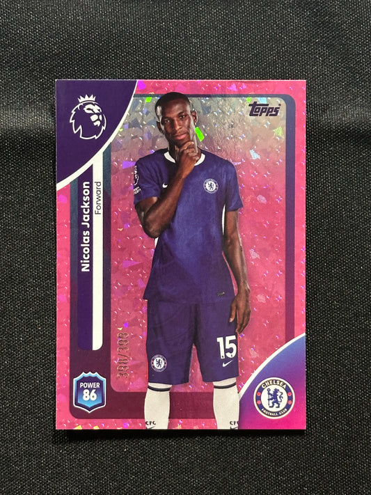 Nicolas Jackson Numbered Parallel 398/399 - Topps Premier League 2026