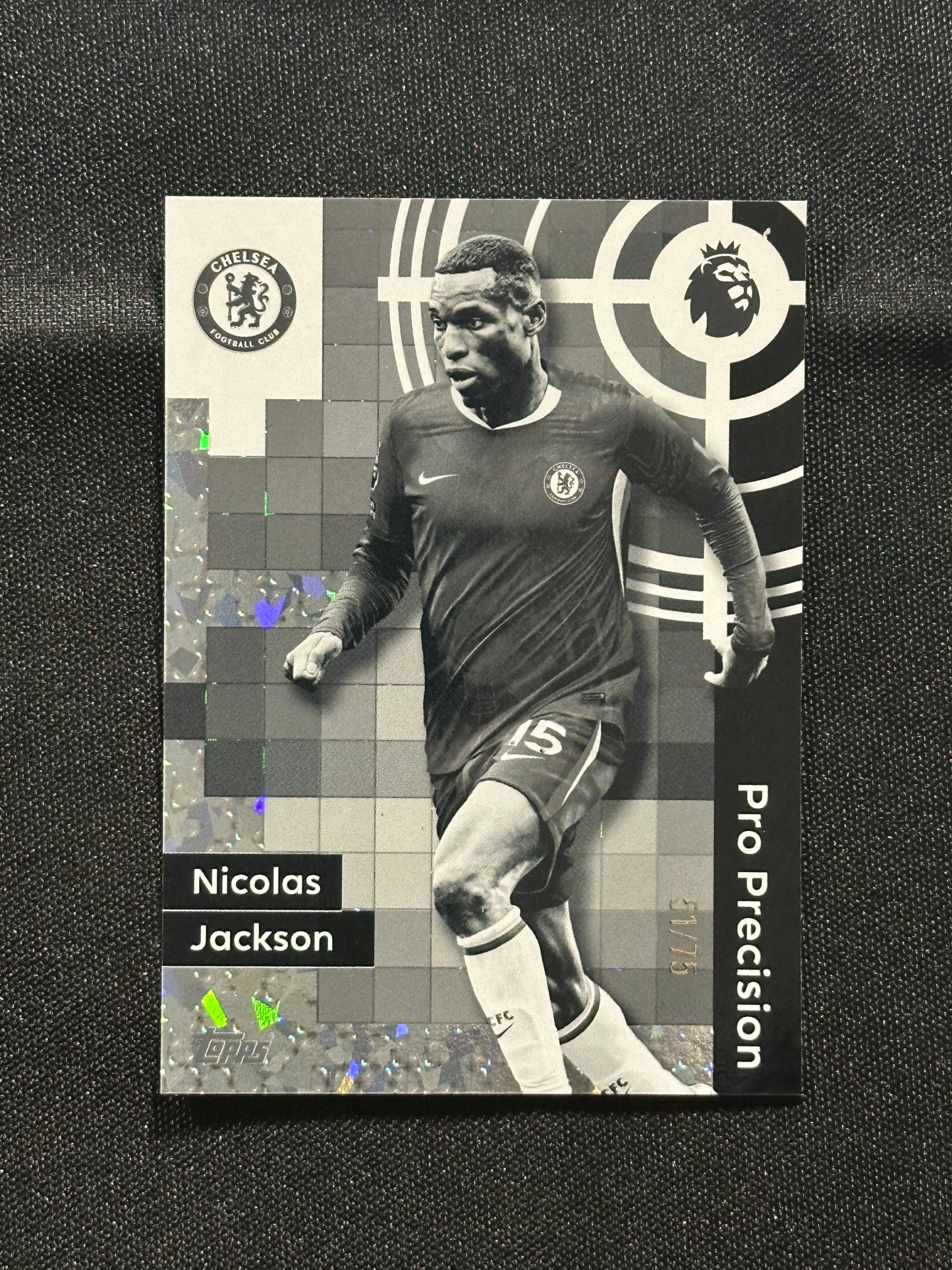 Nicolas Jackson Numbered Parallel 51/75 - Topps Premier League 2026