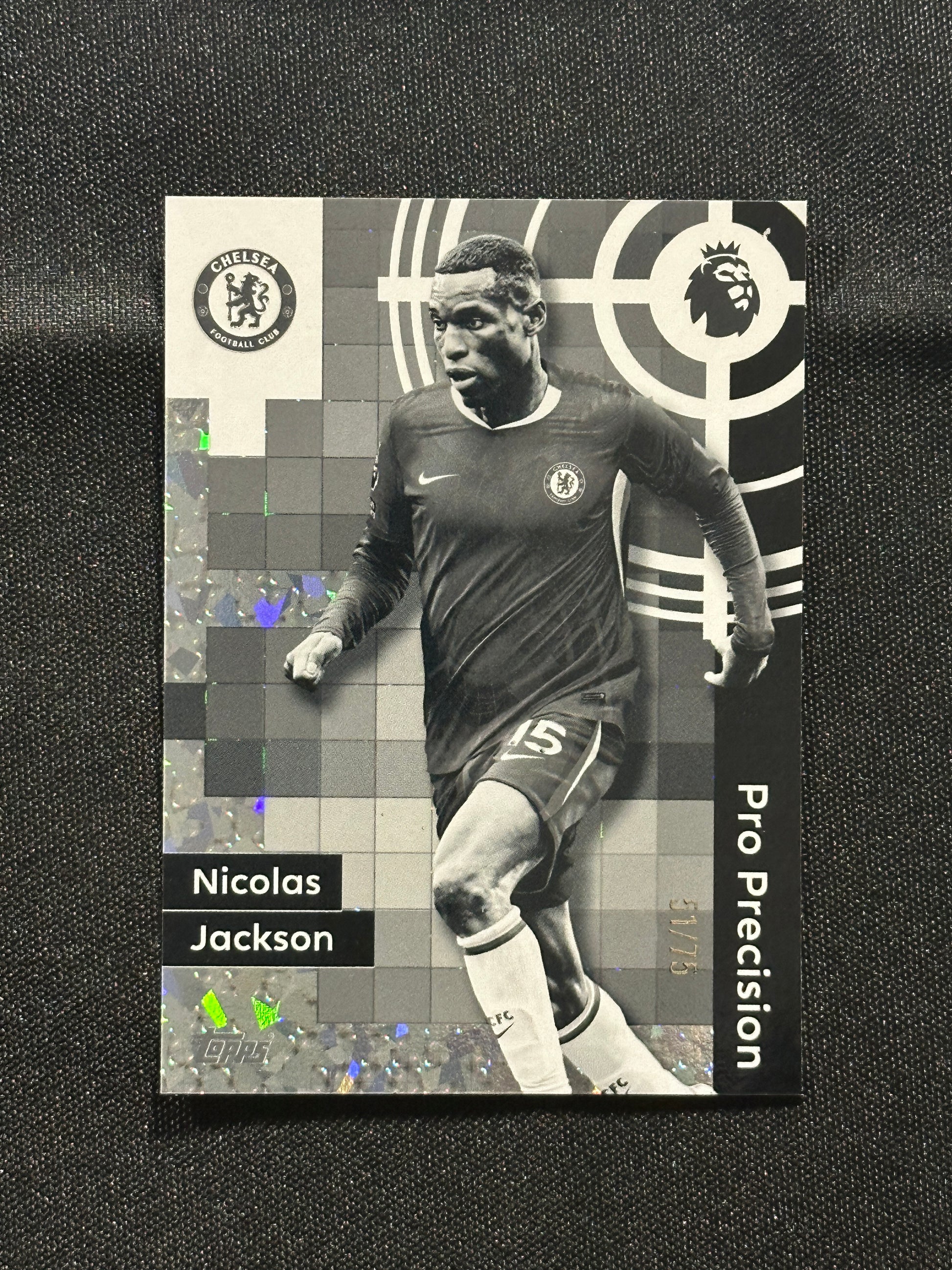 Nicolas Jackson Numbered Parallel 51/75 - Topps Premier League 2026