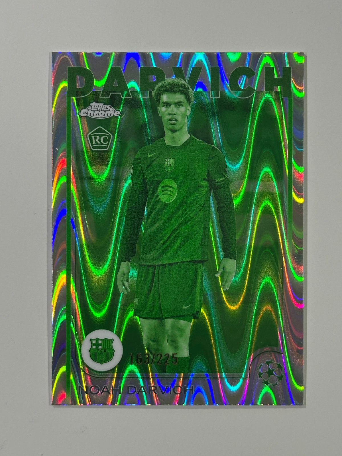 Noah Darvich Numbered parallel card 163/225 - Topps Chrome 2024/25