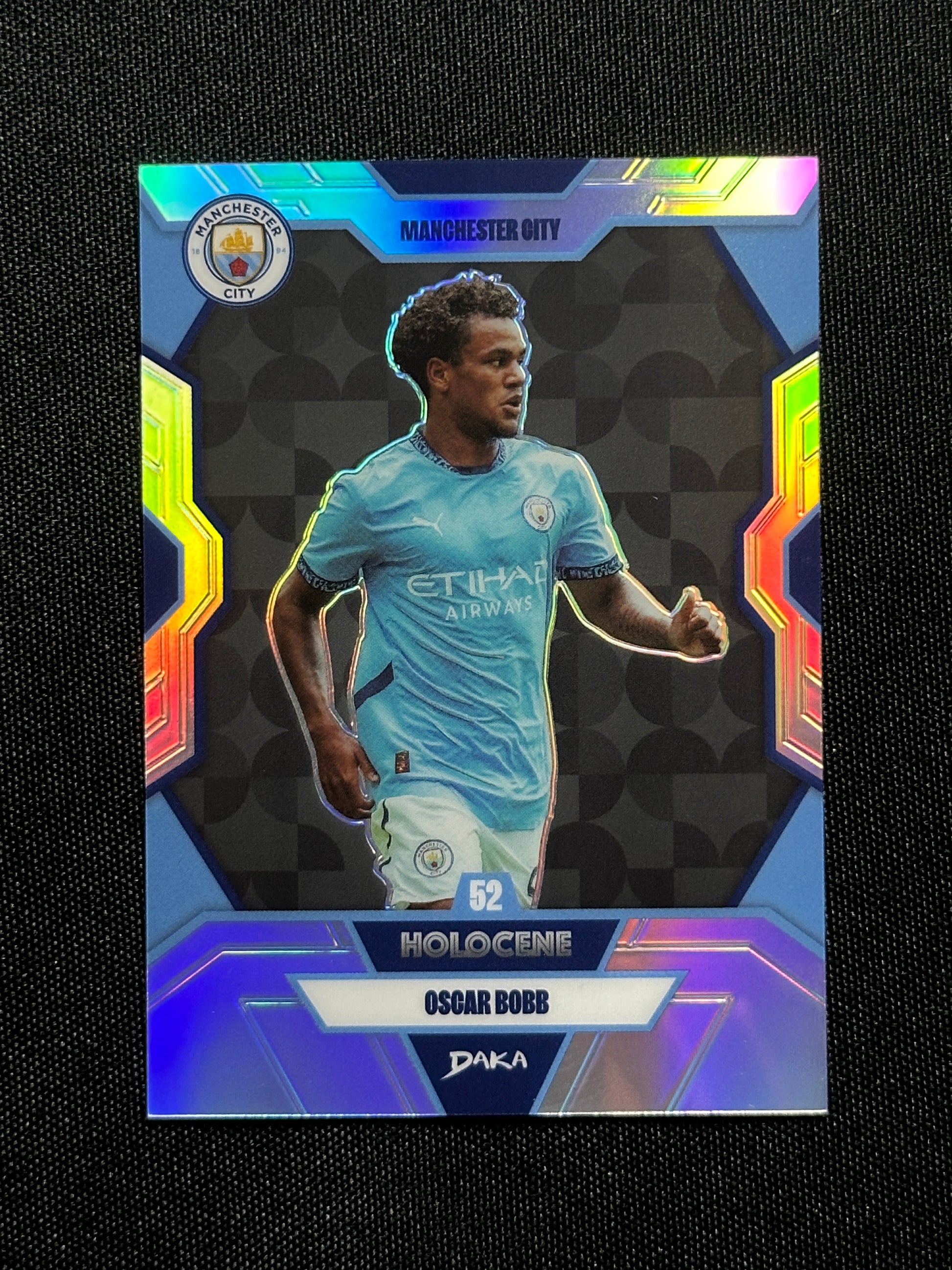 Oscar Bobb Numbered Parallel 173/199 - Daka Manchester City One & Two 2024/25