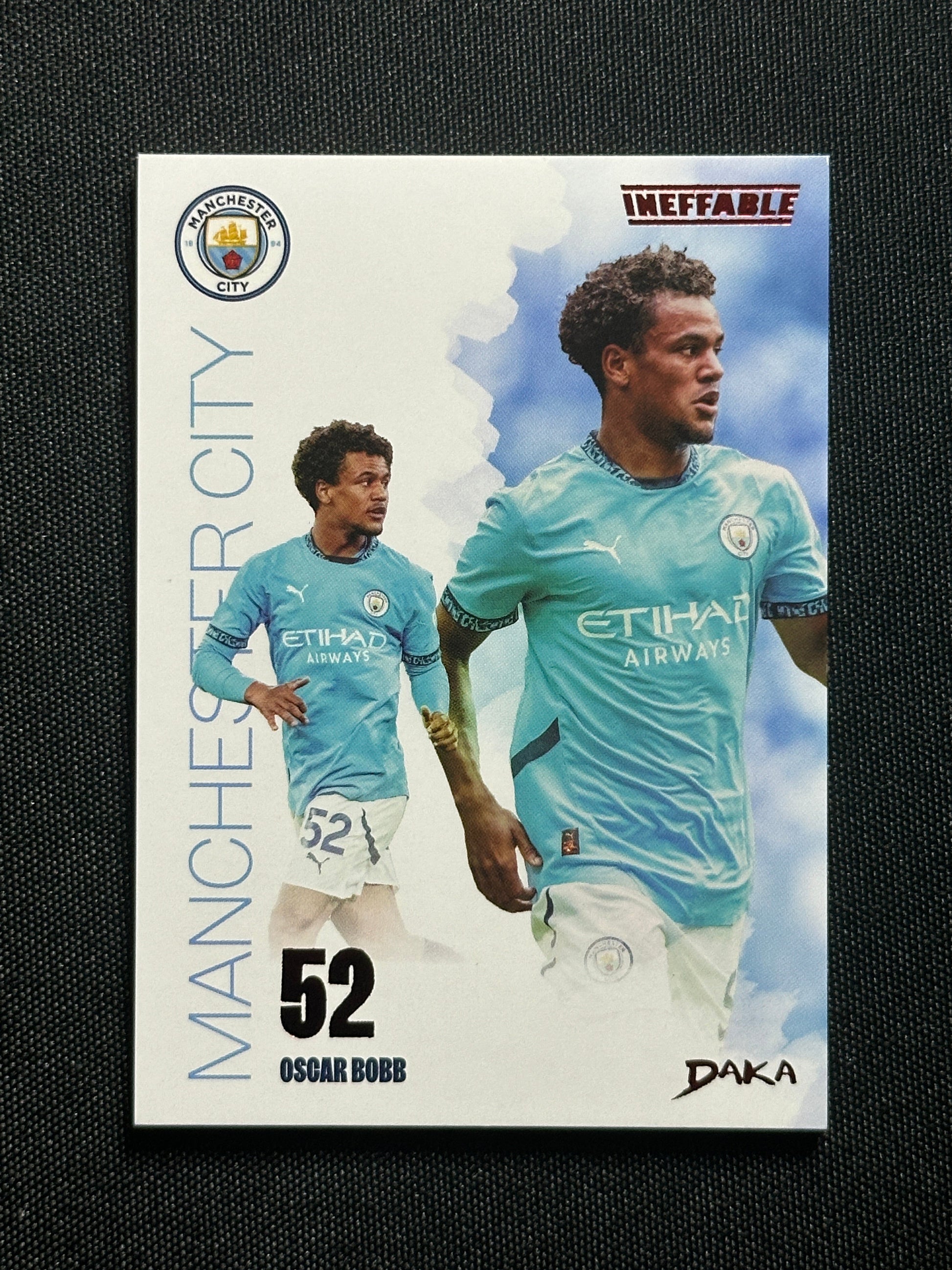 Oscar Bobb Numbered Parallel 43/55 - Daka Manchester City One & Two 2024/25