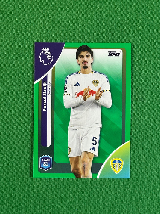 Pascal Struijk Green Parallel Base - Topps Premier League 2026