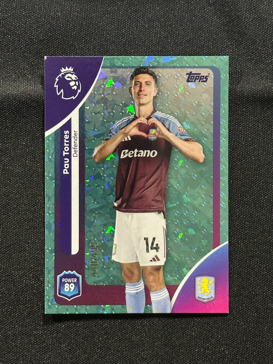 Pau Torres Numbered Parallel 440/499 - Topps Premier League 2026