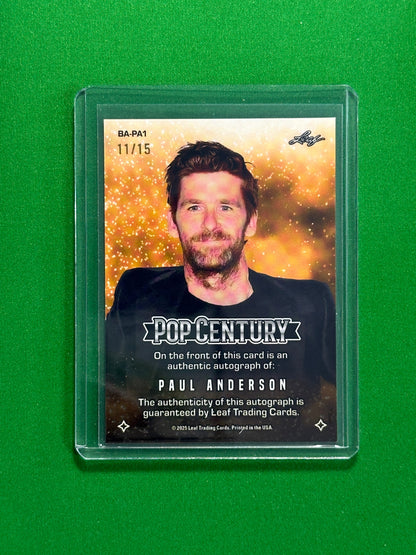 Paul Anderson Autograph 11/15 - Leaf Pop Century 2025