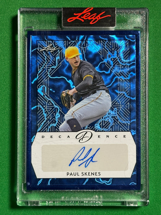 Paul Skenes Autograph 3/4 - Leaf Decdence 2024 Front