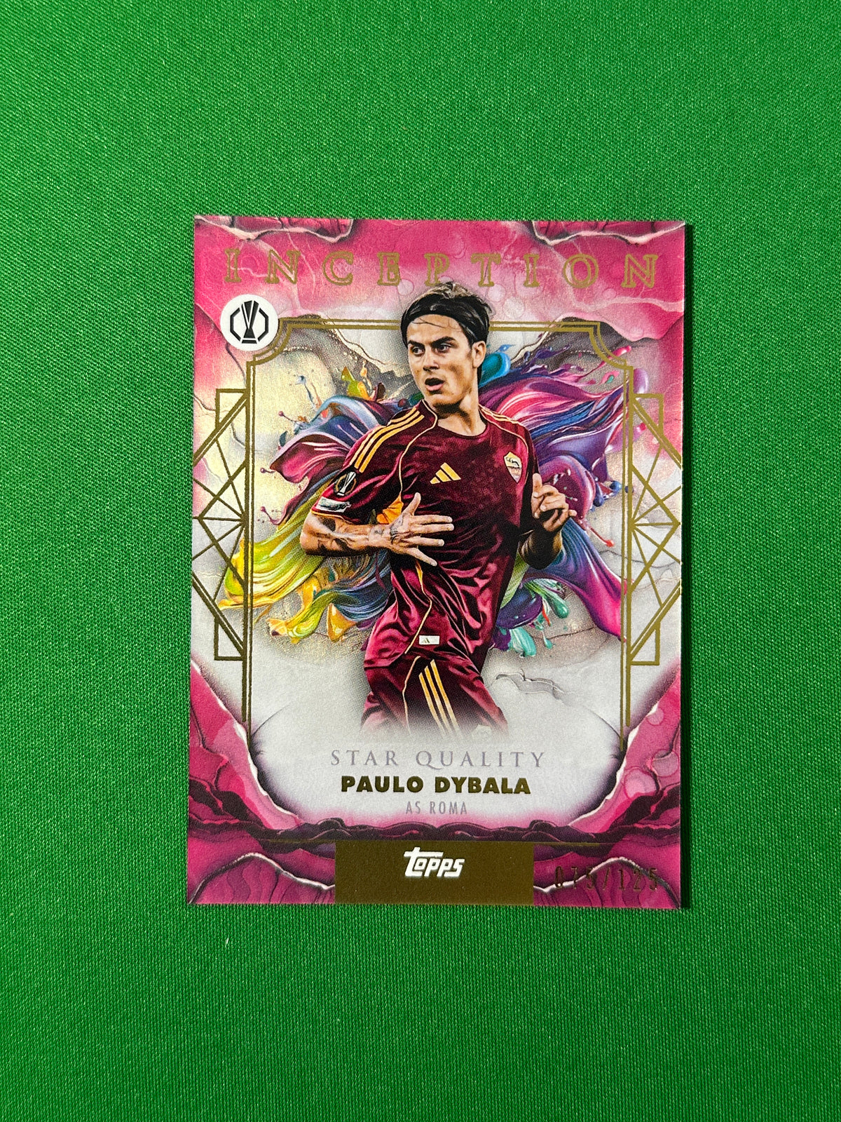 Paulo Dybala Parallel 075/125 AS Roma Topps PL Inception 2025/26 football card