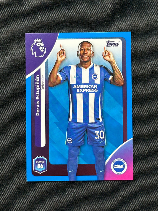 Pervis Estupinan Blue Parallel Base - Topps Premier League 2026