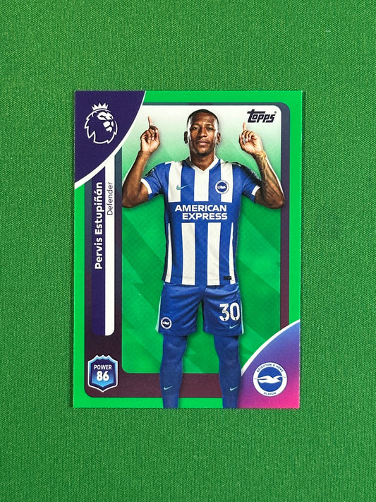 Pervis Estupinan Green Parallel Base - Topps Premier League 2026