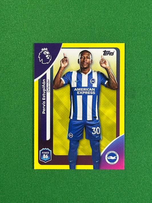 Pervis Estupinan Yellow Parallel Base - Topps Premier League 2026