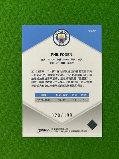 Phil Foden 020/199 - DAKA Manchester City 2023-24