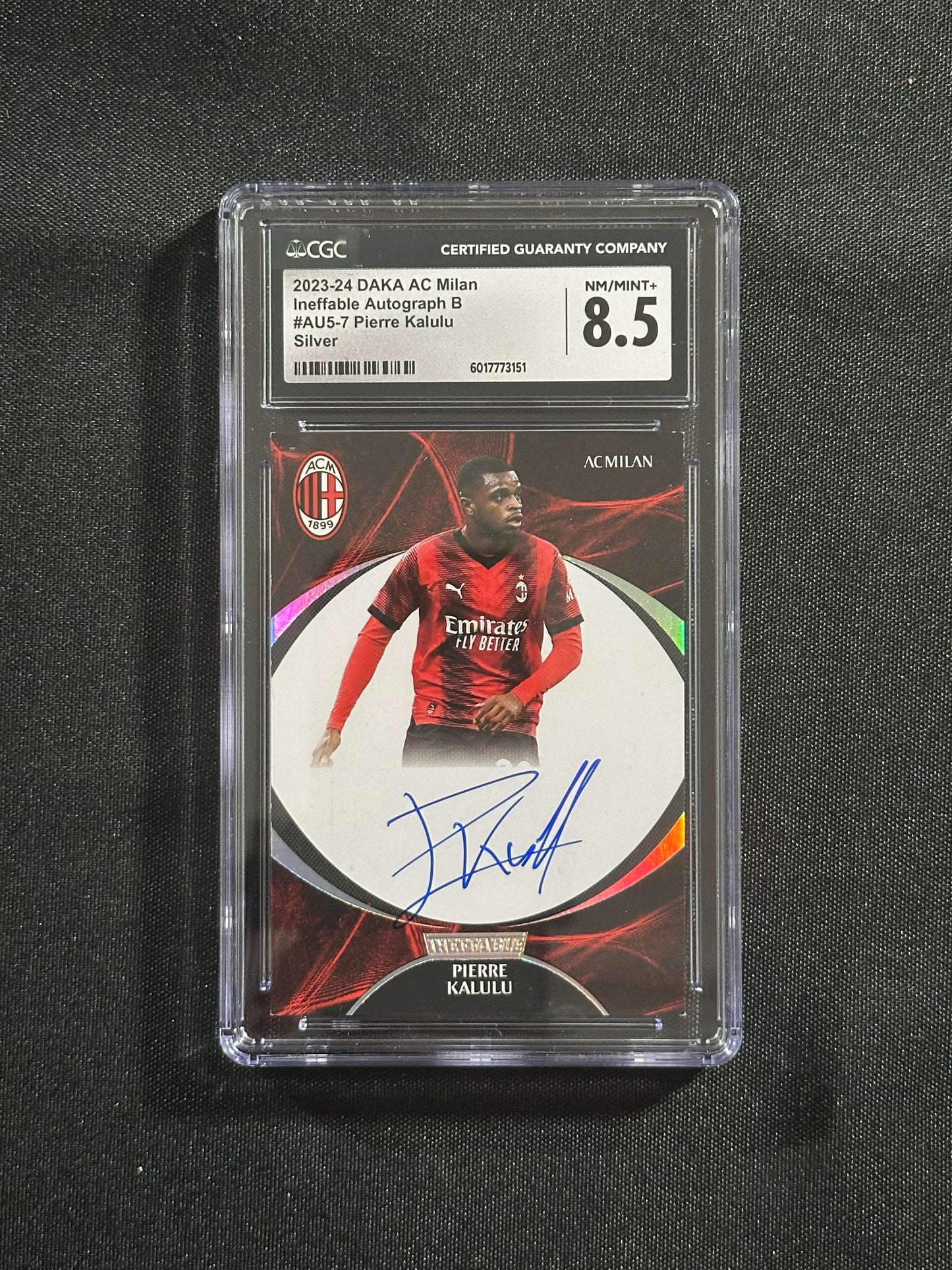 Pierre Kalulu Autograph 07/166 CGC8.5 - DAKA AC MIlan 2023/24