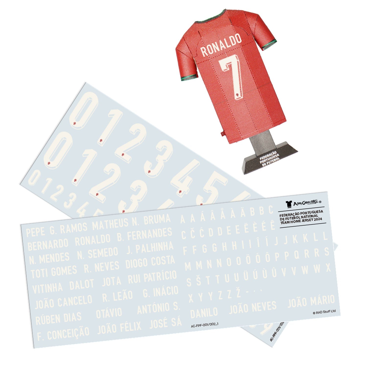 portugal kit 23/24 home jersey with decals