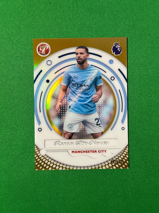 Rayan Aït-Nouri Gold Parallel 05/50 Wolverhampton Wanderers Topps PL Pristine 2025/26 football card
