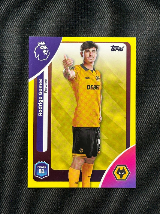 Rodri Yellow Parallel Base - Topps Premier League 2026